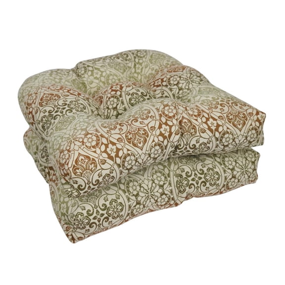 19-inch U-Shaped Premium Outdoor Tufted Dining Chair Cushions (Set of 2) 93184-2CH-PO-008