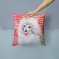 thumbnail image 2 of Carolines Treasures BB9770PW1414 Medium White Poodle Love Fabric Decorative Pillow  14Hx14W multicolor, 2 of 4