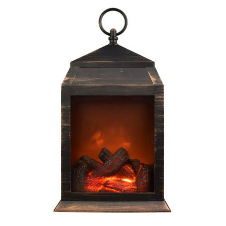 Northpoint Fireplace Led Lantern With 6 Super Bright Leds And 36