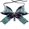 thumbnail image 2 of Tao Tao Womens Glitter Sequin Butterfly Crop Top Low-Cut Tank Top Rave Tube Vest Top for Belly Dance Clothes Outfits Multicolor Free Size, 2 of 3