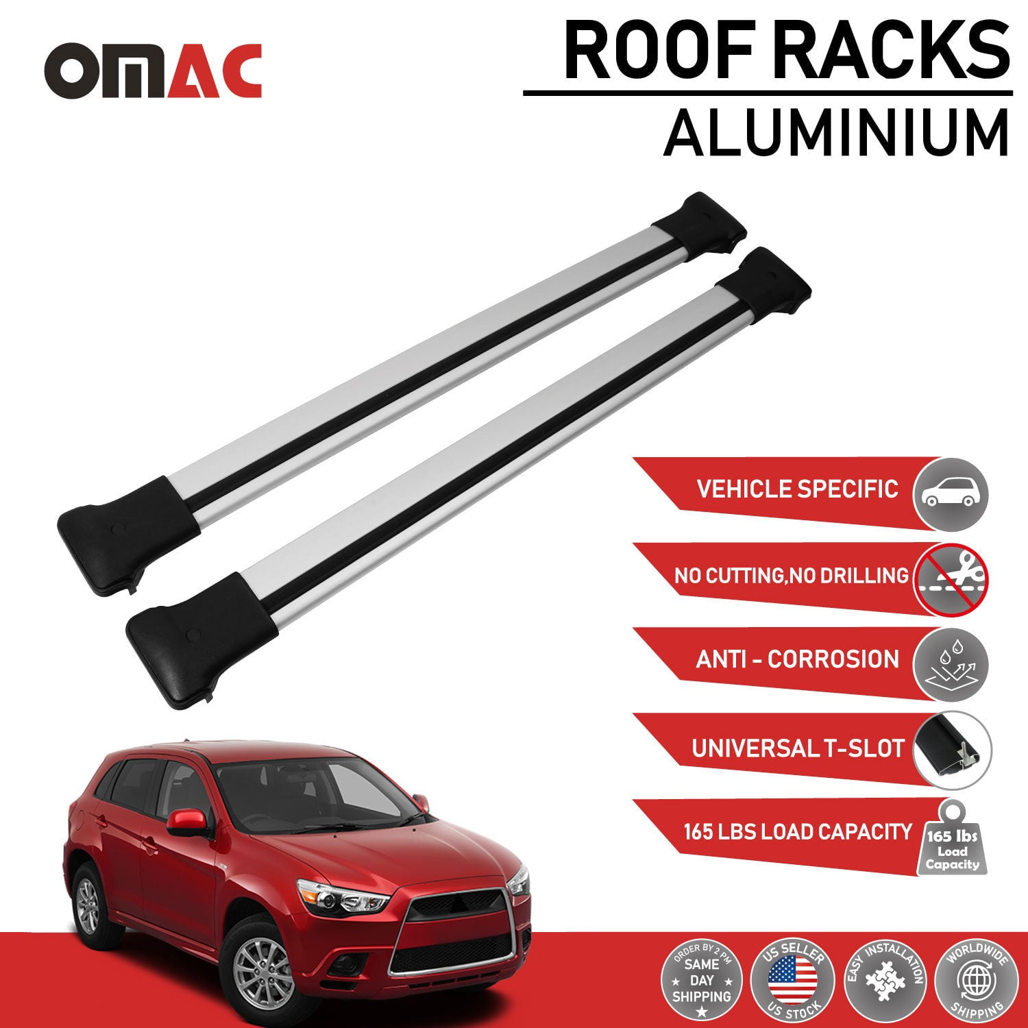 For 20112023 Mitsubishi Outlander Sport Roof Rack Luggage Carrier