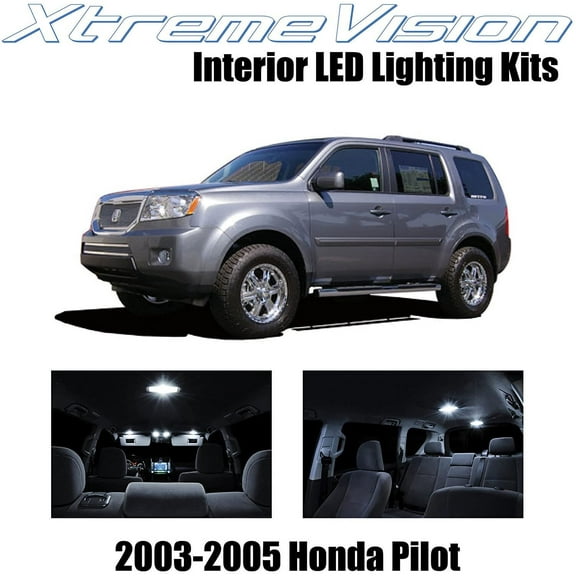 XtremeVision Interior LED for Honda Pilot 2003-2005 10 pcs Pure White Interior LED Kit Installation Tool