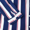 thumbnail image 4 of Gubotare Men's Casual Button Down Shirts Lightweight Long Sleeve Regular Fit Striped Shirts (Dark Blue,XXL), 4 of 5
