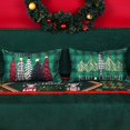 thumbnail image 2 of Christmas Pillow Covers 12x20 Inch Set of 2 Trees Red Black Dark Green Buffalo Plaid Decorative Lumbar Pillowcases Winter Holiday Cushion Cases for Christmas Decorations, 2 of 6