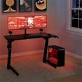 thumbnail image 3 of Pemberly Row Contemporary Electric Gaming Desk in Red Engineered Wood, 3 of 12