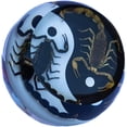 thumbnail image 2 of Real Insect 2 Scorpion (Black & Brown) Paperweight in Yin Yang Background in Resin Ball Table Desk Top to Decor for Home Office Desktop Bookshelf Gift Package for Anniversary Christmas Wedding Gift, 2 of 2