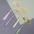 thumbnail image 4 of 1pc Traditional Chinese Folding Fan Bookmark - Perfect for Reading Newspapers & Office Supplies!, 4 of 5
