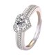 thumbnail image 1 of Anillos de plata para mujer Anillos de nudo Anillos de dedo abierto Anillos de corazón con circonita cúbica Anillos de hija de polilla Joyería Anillos ajustables para mujeres, 1 of 4