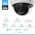 thumbnail image 2 of Amcrest 5MP POE Camera, Outdoor Vandal Dome Security POE IP Camera, 5-Megapixel, 98ft NightVision, 2.8mm Lens, IP67, IK10 Resistance, MicroSD 256GB (Sold Separately), Cloud, NVR (IP5M-D1188EW-28MM), 2 of 6