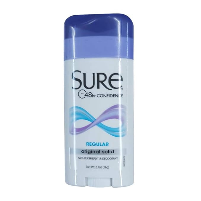 4 Pack - Sure Original Solid Antiperspirant & Deodorant, 48HR Protection, Regular Scent, 2.7 OZ