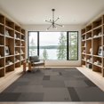 thumbnail image 2 of ODIKA 9'x12' Gray Charcoal Geometric Blocks Washable Area Rug Modern Abstract Pattern with Accents Non-Shedding, Easy Care for Master Suite, California King, Under Bed, 2 of 7