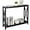Black, variant on SLSRFD 2-Tier Narrow Console Sofa Side Table for Entryway/Hallway/Living Room, 39.3in L x 11.8in W x 31.6in H, Grey