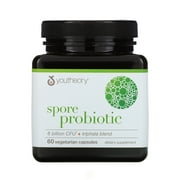 (2 Pack) Youtheory, Spore Probiotic, 6 Billion CFU, 60 Vegetarian Capsules