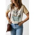 thumbnail image 2 of Khaki DESERT CHILD Cactus Graphic Print Short Sleeve T Shirt, 2 of 7