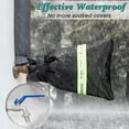 thumbnail image 4 of NOGIS 3 Pack Enlarged Thickened Outdoor Faucet Covers for Winter Freeze Protection, 10”H x 6.3”W Outside Hose Bib Covers, Waterproof Insulated Spigot Covers, Reusable Water Faucet Socks (Green), 4 of 7
