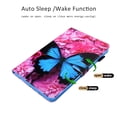 thumbnail image 3 of Galaxy A 10.5" 2018 Case SM-T590 T595 T597, Allytech Folio Synthetic Leather Smart Cover Auto Sleep Wake Shockproof Stand Case Cover for Samsung Galaxy A 10.5" 2018 Released,Blue Butterfly, 3 of 8