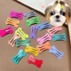 thumbnail image 3 of Cute Dog Hairpin Colorful Bone Shape Hairpin Pet Small Dog Hair Clips for Chihuahua Pug Grooming Dog Accessories-E, 3 of 5
