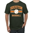 thumbnail image 1 of Wild Bobby City of Houston Baseball Fantasy Fan Sports Men's T-Shirt, Forest Green, Small, 1 of 6