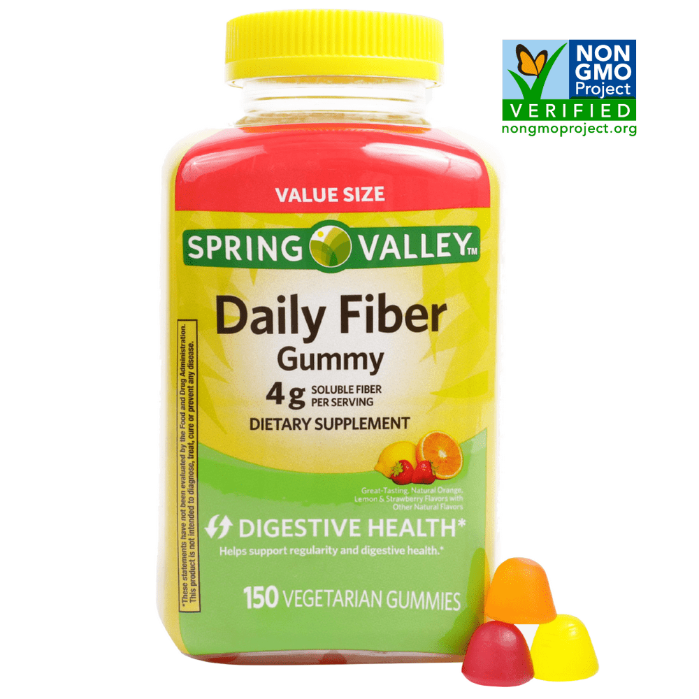 Spring Valley Vegetarian Fiber Gummies, 150 Count