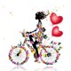 thumbnail image 1 of Cuadros Decorativos 5D DIY diamante pintura caballo amor chica punto de cruz bordado mosaico Kit Tmvgtek embutido en tela, 1 of 9