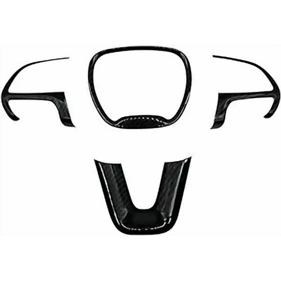 2017-2022 Compatible With Dodge Charger Carbon Fiber Steering Wheel Trim Pack