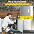 thumbnail image 6 of VEVOR BBQ Access Door 17W x 24H inch, Vertical Single BBQ Door Stainless Steel with Recessed Handle, Outdoor Kitchen Doors for BBQ Island, Grill Station, Outside Cabinet, 6 of 10