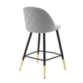 thumbnail image 6 of Modway Cordial Performance Velvet Counter Stools - Set of 2 in Light Gray, 6 of 10