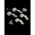 thumbnail image 2 of INSPIRE CHIC Women's Solid ColorClear Invisible Adjustable Bra Shoulder Straps White 3+Skin Color, 2 of 4