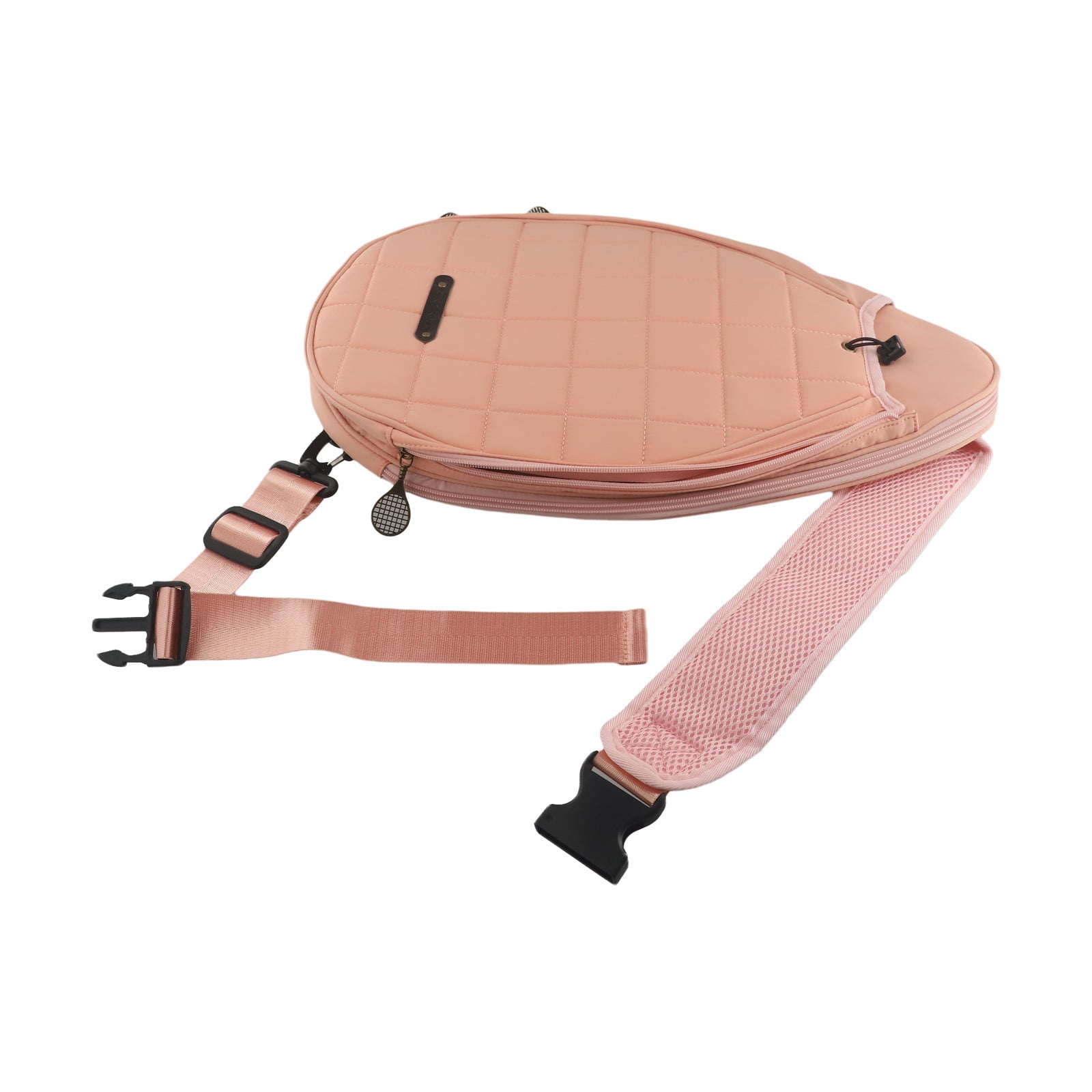 YAAQII for Tennis Racket Crossbody Bag Shoulder Bags for Tennis Badminton Pickleball Racket Storage Polyester Fabric Adjustable Strap Protective Compartment 18.1x10.6x2.4 Inch