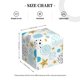thumbnail image 4 of Fotbe Gold Stars Blue Dots Pattern Porta Pañuelos Decorativo de Cuero, Caja Cuadrada Moderna para Pañuelos Faciales, Organizador y Dispensador 5x5x5'', 4 of 7