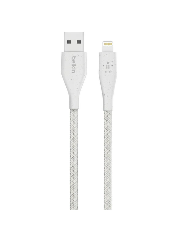 Belkin F8J236bt04-WHT DuraTek Plus Lightning to USB-A Cable, 4 Feet (White)