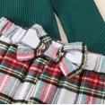 thumbnail image 6 of Baby Girl Christmas Clothes My First Christmas Outfit Long Sleeve Romper Santa Print Flare Pants Headband Xmas Set, 6 of 6