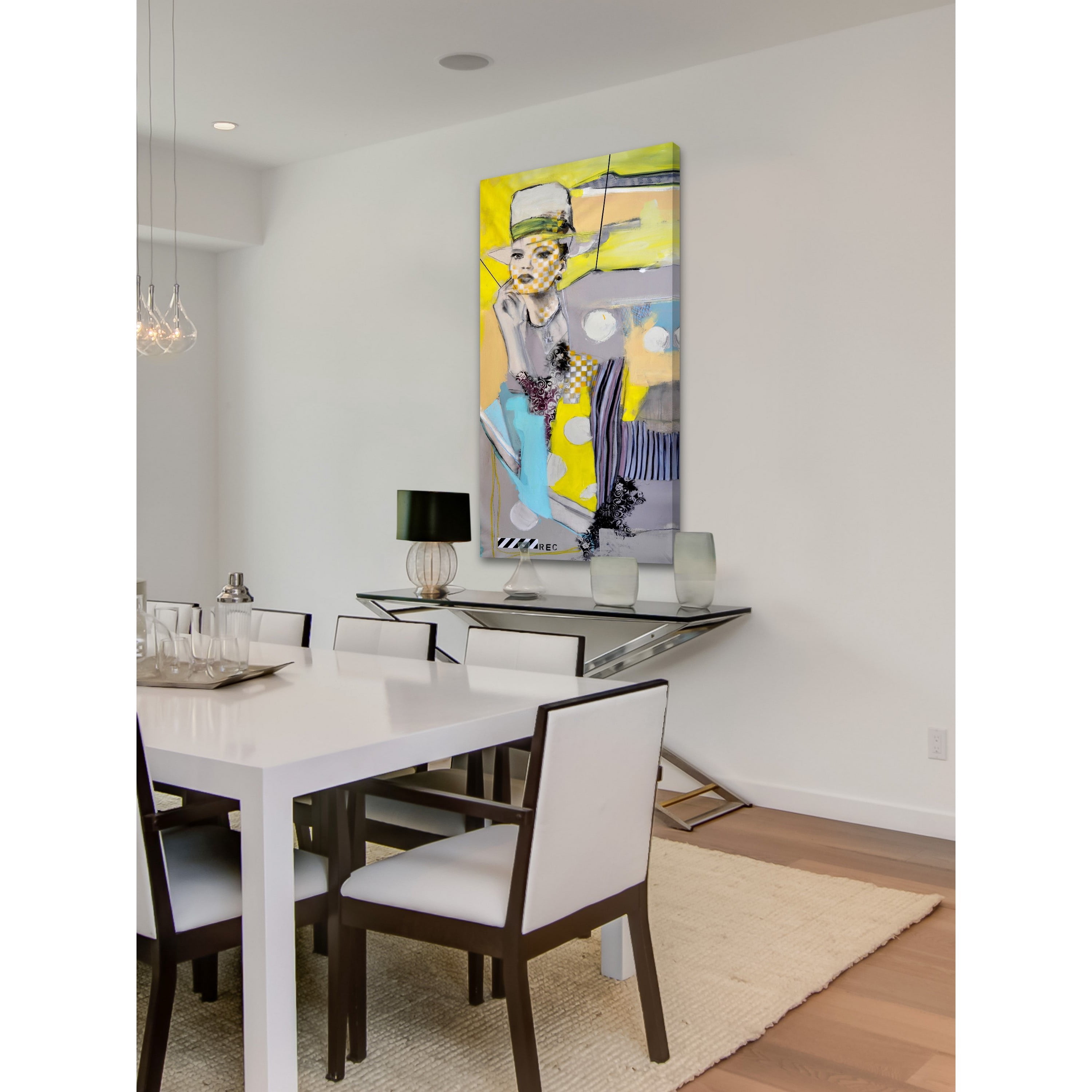 MARMONT HILL 'Mimography Biopic' Painting Print on Wrapped Canvas - Multi-Color 18 x 36