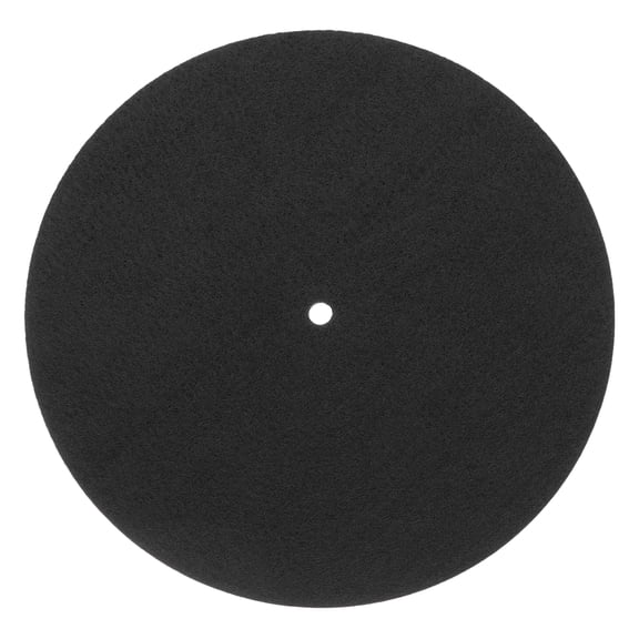 Uxcell Record Player Mat, 7 Inch Turntable Mat 3mm Felt Turntable Pad for Vinyl Record Player, Black