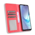 thumbnail image 4 of Compatible with Motorola Moto G50 4G Case Magnetic Closure Vintage Pattern PU Leather Wallet Cover with Card Slots-Red, 4 of 5
