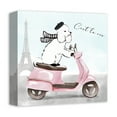 thumbnail image 2 of Creative Products French Poodle Scooter 12x12 Canvas Wall Art, 2 of 5