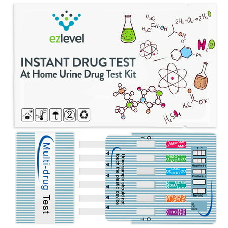 (3 Pack) EZ Level 5 Panel Urine Drug Dip Test Multi-Drug Testing