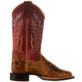 thumbnail image 5 of Old West Boots Boys   Burnt  Red Shaft Square Toe Cowboy Boot 5 Brown, 5 of 5