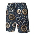 thumbnail image 5 of Kll Nautical Men'S Casual Summer Beach Shorts Hawaiian Shorts With Pockets-X-Large, 5 of 9