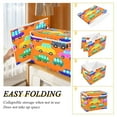 thumbnail image 4 of 16.5x12.6x11.8in Foldable Flip-Top Storage Bin, Dustproof Magic Tape Closure, Ideal for Home & Toy Organization，Car, 4 of 7