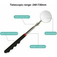 thumbnail image 2 of CHOYCLIT Inspection Mirror, Telescopic Mirrors, Adjustable Inspection Mirrors, Inspection Mirror, 360 Degree Rotatable Inspection Mirror, Telescopic up to 73cm, Non-Slip Black Handle, for Automotiv, 2 of 5