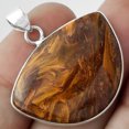 thumbnail image 1 of Desiregem Natural Pietersite - Namibia 925 Sterling Silver Pendant Adult Women Jewelry SDP100472, 1 of 3