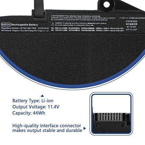 SN03XL ST03XL 11.4V 44Wh Batería para Laptop HP EliteBook 820 G3/ 820 G4/ 725 G3/ 725 G4 Series HSTNN-DB6V HSTNN-L42C HSTNN-UB6T SN03044XL HSTNN-I42C 800514-001 800232-541 800232-241 800232-271