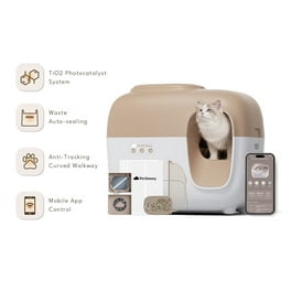 PAWBBY Self Cleaning Litter Box Automatic Cat Litter Box Self Cleaning for Multi Cats TUV Certified Anti Pinch Safety Protection Odor Removal APP Control Extra Large Litter Box with Mat Liner Walmart....