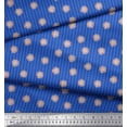 thumbnail image 3 of Soimoi Blue Cotton Voile Fabric Dots & Artistic Flower Stripe Fabric Prints By Yard 42 Inch Wide, 3 of 3
