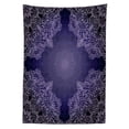 thumbnail image 3 of Ambesonne Purple Mandala Tablecloth Rectangular Table Cover, Floral Lacework, 60"x84", Purple Grey Pale Mauve, 3 of 4
