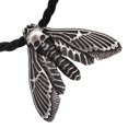thumbnail image 4 of Collar colgante Zulema con colgante de polilla regalos góticos accesorios Unsex Plata, 4 of 8