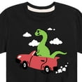 thumbnail image 3 of Instant Message - Transportation - Dino In A Flying Car - Toddler & Youth Short Sleeve T-Shirt, 3 of 6