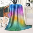 thumbnail image 2 of Rainbow Tie Dye Cloud Pattern Blanket,Comfortable Soft Flannel Throw Blanket,All Season,Warm Lightweight Blankets for Sofa Bed Couch Living Room Chair,50"x60", 2 of 4