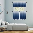 thumbnail image 5 of Navy Blue Ombre Kitchen Curtains Sets for Windows 24 Inch Length, Modern Abstract Art Gradient Aesthetics Rod Pocket Window Treatments Tier Curtains and Valances Set for Bedroom/Bathroom, 5 of 8